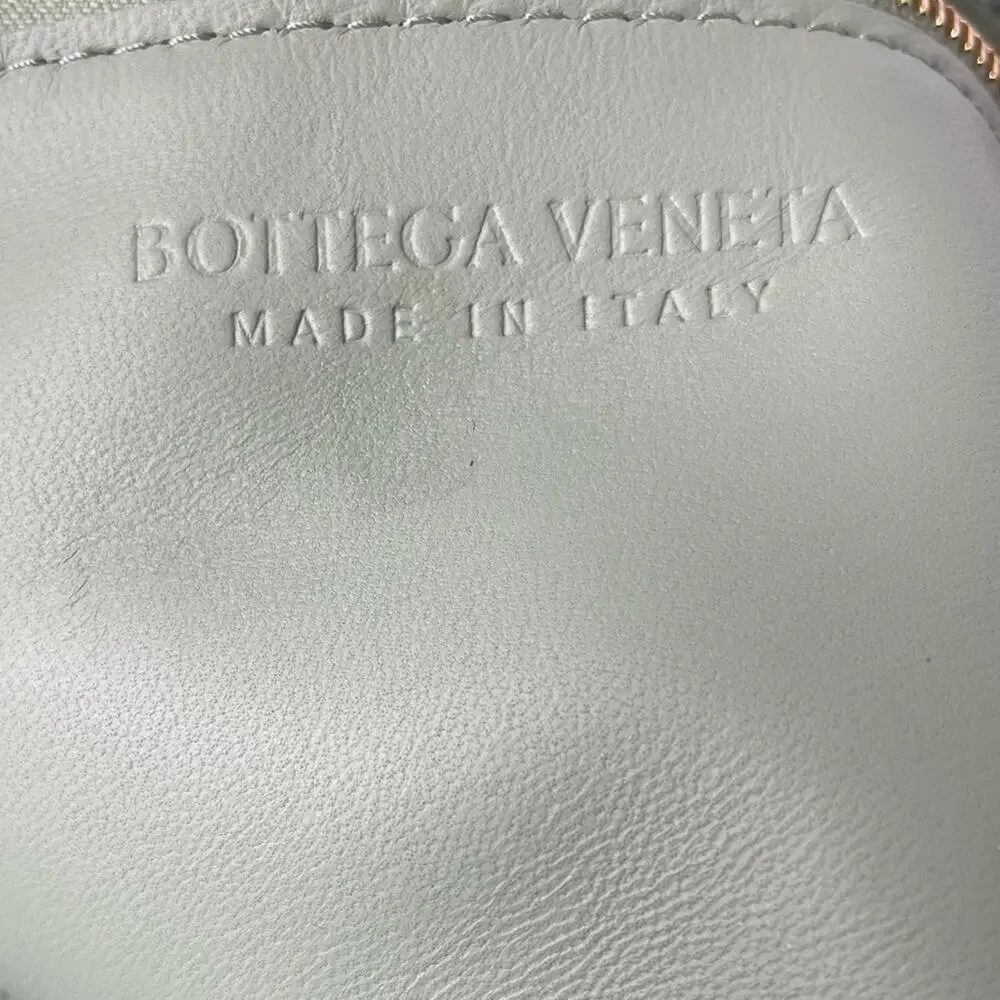 Bottega Veneta Medium Intrecciato Leather Cassette Crossbody Bag Sage Green